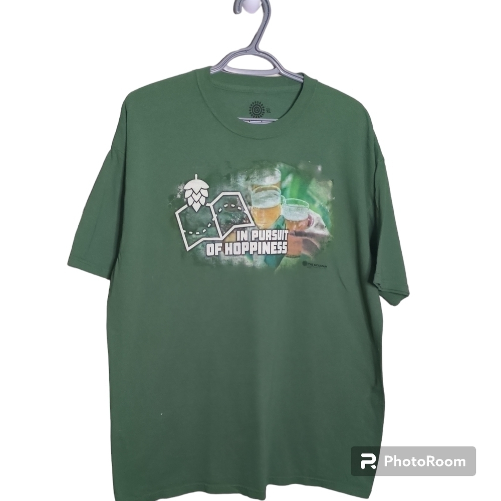 The Mountain Green "In Pursuit of Hoppiness" T-Shirt Size XL